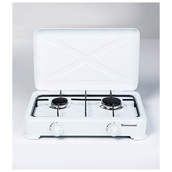 Kuchenka gazowa nastawna 2-palnikowa Ravanson K-02T (biały) (OUTLET)