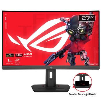 ASUS XG27WCS monitor komputerowy 68,6 cm (27") 2560 x 1440 px Wide Quad HD Czarny