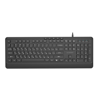 GEMBIRD PRZEWODOWA KLAWIATURA MULTIMEDIALNA SLIM 5 KLAWISZY HOTKEYS, RU LAYOUT, CZARNA