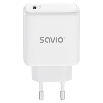 SAVIO ŁADOWARKA SIECIOWA LA-14 20W POWER DELIVERY 3.0, BIAŁA