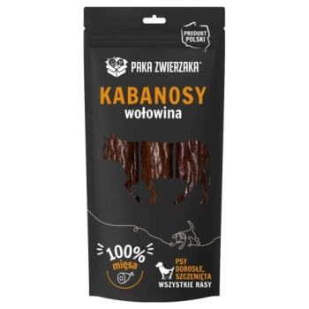 Paka Zwierzaka przysmak kabanosy wołowina 3szt 80g