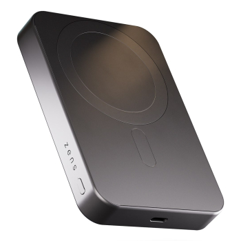 ZENS Slim Qi2 Aluminium Powerbank - magnetyczny powerbank 10000 mAh kompatybilny z MagSafe i Qi2 (black)