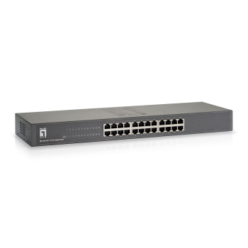 LevelOne GSW-2457 łącza sieciowe Nie zarządzany Gigabit Ethernet (10/100/1000) Czarny