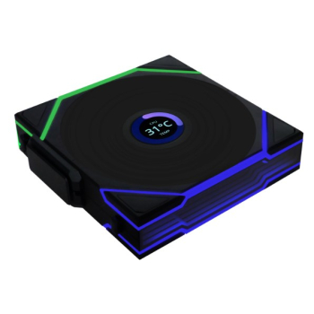 Wentylator Lian Li UNI FAN TL Wireless LCD Lüfter ARGB PWM Reverse Blade 120mm czarny