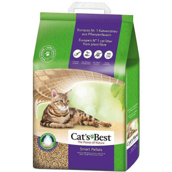 JRS Cat'S Best Smart Pellets - drewniany żwirek dla kotów, zbrylający - 10kg (WYPRZEDAŻ)