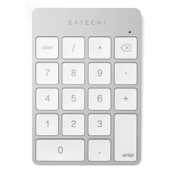 Satechi ALUMINUM RECHARGEABLE BT KEYPAD SILV. GR Numeryczna Bluetooth Srebrny