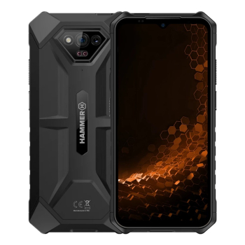 Smartfon HAMMER Iron V (Black) DS 6.5" IPS 1600x720/1.6GHz/64GB/6GB RAM/Android 13/microSD/WiFi,BT,4G LTE