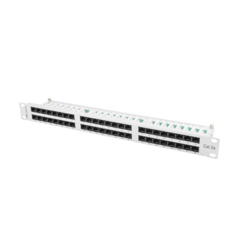 Patch panel Lanberg PPU5-1048-S (1U; kat. 5e; 48xRJ-45)