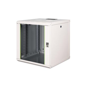 Szafa sieciowa wisząca Unique 19" 12U rack 600x600, drzwi szyba, szary, niedzielona, złożona, 100kg