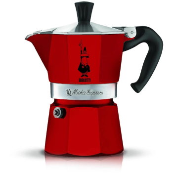 Kawiarka na 3 filiżanki Moka Express 5466 BIALETTI czerwona