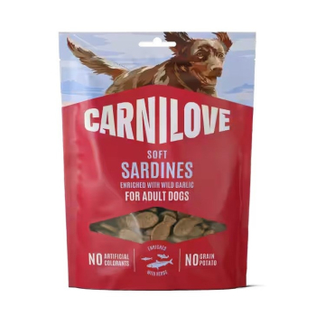CARNILOVE Dog SOFT snack Sardines enriched with Wild garlic 200 g