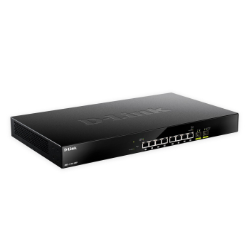 Przełącznik sieciowy D-Link DMS-1100-10TP - Zarządzany - L2 - 2.5G Ethernet (100/1000/2500) - Power over Ethernet (PoE) - Montaż w szafie - 1U
