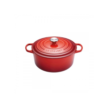 Le Creuset garnek Signature apvalny 24 cm czerwony