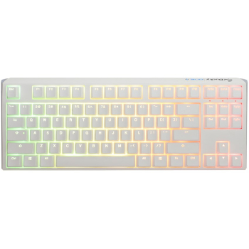 Ducky One 3 Classic Pure White TKL Gaming Tastatur RGB LED - MX-Brown klawiatura USB Niemiecki Biały