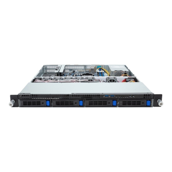 Platforma Gigabyte Rack (1U) R123-C00-AA01 AMD Epyc 4004/Ryzen 7000 (4x 3,5" SATA HS, 1xM.2, 2x1Gbe, IPMI, 1x400W)