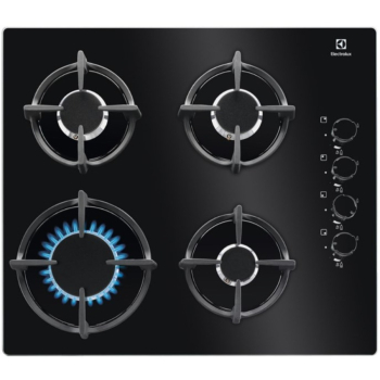Płyta gazowa Electrolux EGG6407K (4 pola grzejne; kolor czarny) (WYPRZEDAŻ)