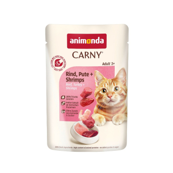 Animonda Carny Adult Pouch Beef,Turkey,Shrimps 85g