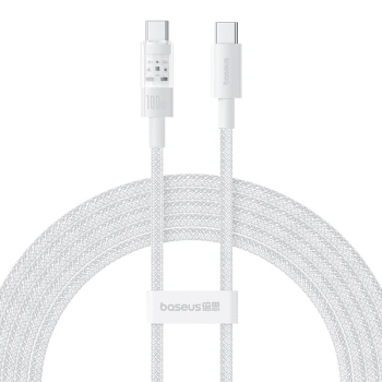 Kabel Baseus Gem Typ C-Typ C 100W 2m (biały)