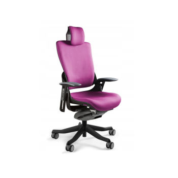 Fotel biurowy Wau 2 BL401 tkanina magenta/czarny