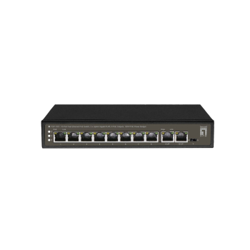 Przełącznik LevelOne FE PoE+ 10-portowy/IP30 120W 1Gbps