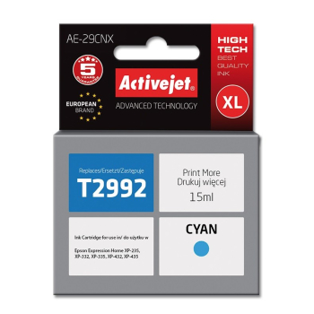 Activejet AE-29CNX Tusz (zamiennik Epson 29XL T2992; Supreme; 15 ml; niebieski)
