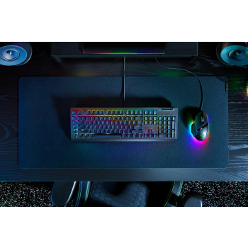 Razer BlackWidow V4 X. Tastatur Formfaktor: Volle Größe (100%), Geräteschnittstelle: USB, Tastatur-Switch: Mechanischer Switch. Typ der Hintergrundbel