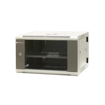 EmiterNet Szafa wisząca dzielona 19" 6U, drzwi blacha/szkło, 600×550×370mm szer./gł./wys.