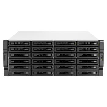 Qnap TS-h3087XU-RP-E2378-64G, 4U, 24 x 2.5"/3.5" SATA+ 6 x 2.5" SATA, Intel Xeon E-2378 8C/16T, 64GB UDIMM DDR4 ECC (Max. 128GB), 2 x 2.5GbE + 2 x 10G