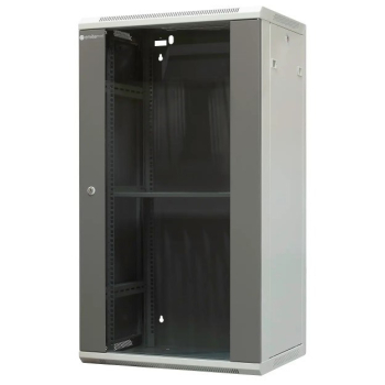 EmiterNet Szafa wisząca niedzielona 19" 22U, drzwi blacha/ szkło, 600×450×1083mm szer./gł./wys.
