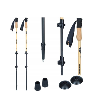 Kije dla dorosłych VIKING Bambu Pro Trekking beżowe UNI