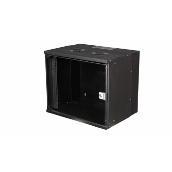 Equip 19" WandgehĂ¤use GlastĂĽr ECO 540x400mm       9U schwarz