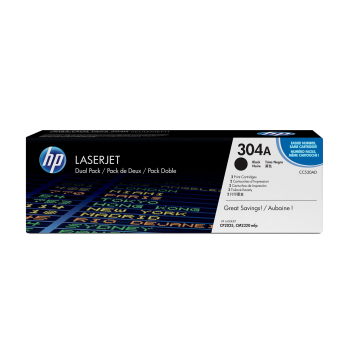 HP 304A zestaw 2 oryginalnych wkładów z czarnym tonerem LaserJet