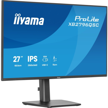 iiyama ProLite XB2796QSC-B1 monitor komputerowy 68,6 cm (27") 2560 x 1440 px Quad HD LED Czarny