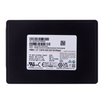 Dysk SSD Samsung PM893 3.84TB SATA 2.5" MZ7L33T8HBLT-00A07 (DWPD 1)