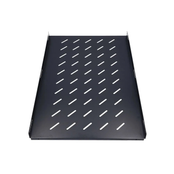 Extralink 1U 750mm Czarna | Półka | 19", 752 x 472mm, mocowana punktowo, do szaf o głębokości 1000mm