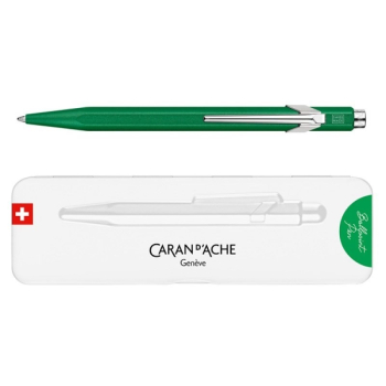 Caran d’Ache Długopis szwajcarski 849 Colormat-X, kolor zielony w pudełku Slimpack.