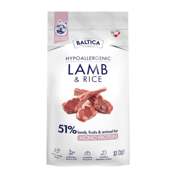 BALTICA NUTRACEUTIC Hypoallergenic Lamb & Rice XS/S  3kg