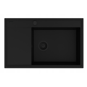 Zlew Camea (79x50) 1B 1D R volcano Black Edition