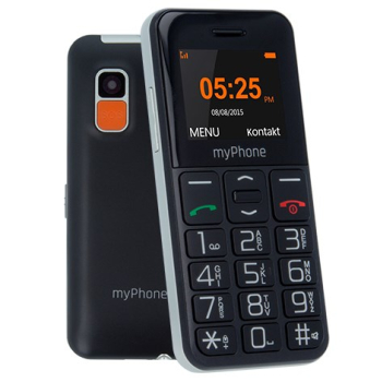 myPhone Halo Easy 4,32 cm (1.7") 70 g Czarny, Szary Telefon dla początkujących