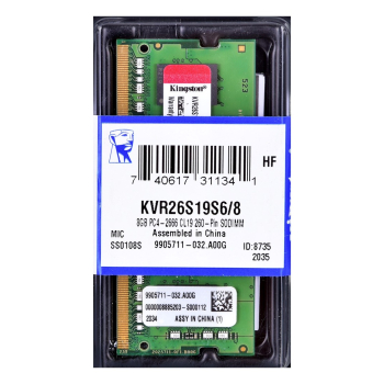 KINGSTON DDR4 SODIMM 8GB 2666MHz CL19 1Rx16