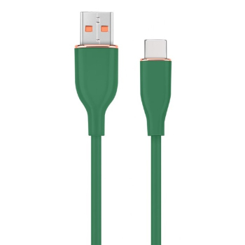 GEMBIRD KABEL USB TYPE-C, ŁADOWANIE I TRANSMISJA, "PREMIUM SILICON" OPLOT SILIKONOWY, 1.5M, ZIELEŃ