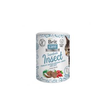 BRIT Care Cat Snack Superfruits Insect - przysmak dla kota - 100 g