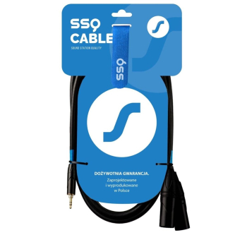 SSQ MIXLR1 - jack stereo 3,5mm - 2x XLR męski