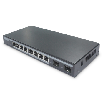 L2 managed 8-Port Gigabit PoE Switch + 2 SFP10/100/1000Mbps, 86W PoE Power Budget,