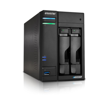 NAS Asustor AS6702T; Tower; 2x (3.5" SATA HDD/ 2.5" SSD); Intel Celeron N510; 4GB DDR4 SODIMM (max. 16GB), 2x 2.5Gb, 4x M.2 2280 NVMe PCIe 3.0, 2x USB
