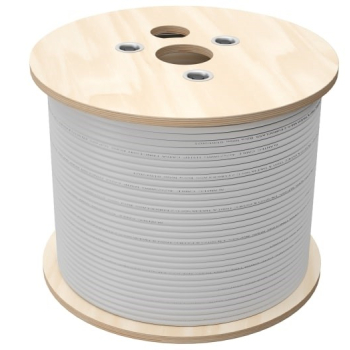 Q-LANTEC Kabel U/UTP kat.6, sieciowy, skrętka, LSOH, B2ca 4PR, 1Gb/s (10Gb/s do 55m), szary, 500m (KIU6LSOH500BQ)