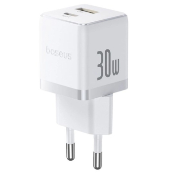 Ładowarka sieciowa Baseus Palm 30W USB-C USB-A - biała