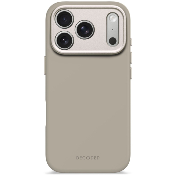 Decoded AntiMicrobial Silicone Backcover - silikonowa obudowa ochronna do iPhone 17 Pro kompatybilna z MagSafe (soft taupe)