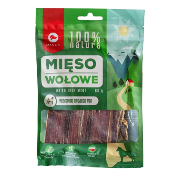 MACED 100% Natura mięso wołowe - przysmak dla psa - 60 g