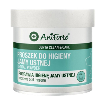 AniForte Denta Clean & Care – proszek do higieny jamy ustnej dla psa i kota 80g